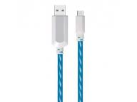 EL Visible Type-C to USB Flowing Flat Cable LDF004