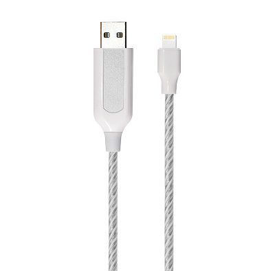 EL Visible Light 8 Pin Lightning USB Flowing Round Cable LR002