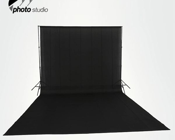 Black Muslin Photography Backdrop