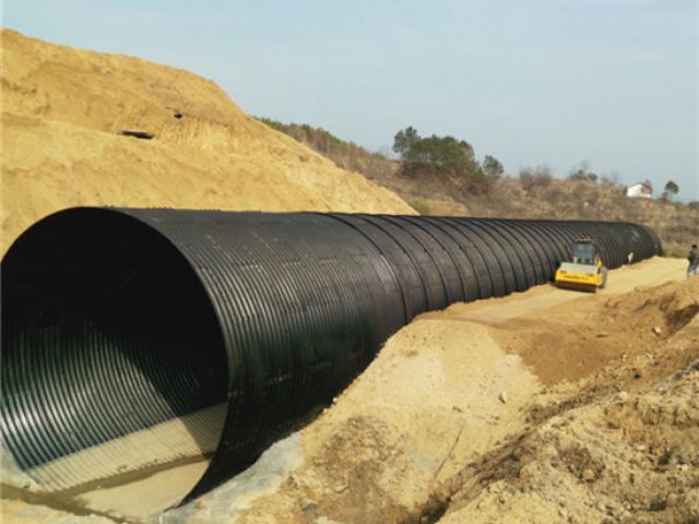 Steel irrigation culvert pipe