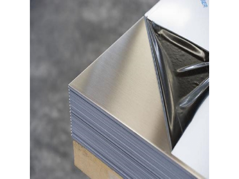 Silver coated hairline stainless steel sheet