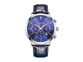 Multifunction Men Watch with Leather Strap