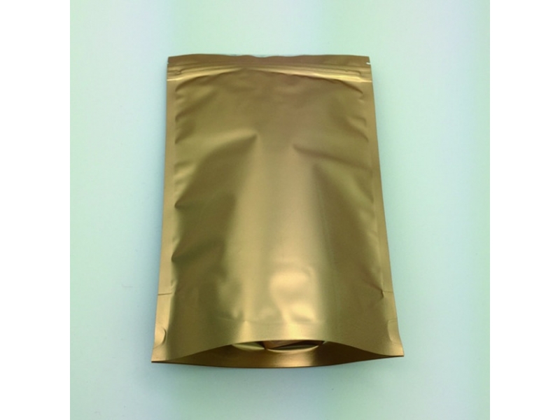 customed designed Golden printed aluminium foil zipper packaging bags