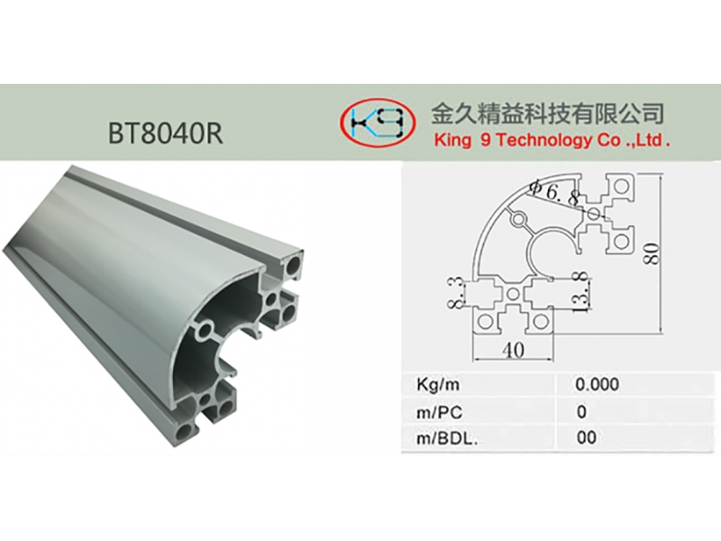 Corner aluminum profile(BT8040R)