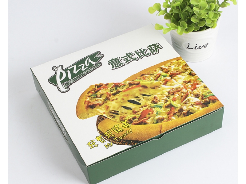 Hot selling custom recycled print octagon white paper pizza box