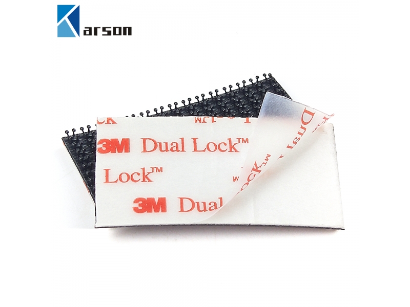Custom Black 3M   reclosable fastener Dual Lock SJ3552
