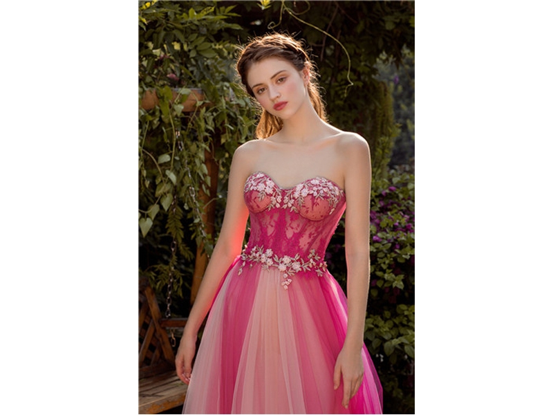 Strapless Sweetheart Neckline Beading Bodice with a Vintage Coat  Tulle, Beads, Lace