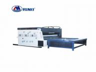 HRT Corrugated cardboard High Speed Automatic Chain Drive feeding four colors flexo printer printing