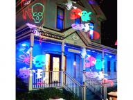 100 Pattern available LED Christmas Halloween Snowflake Laser Projector Lights
