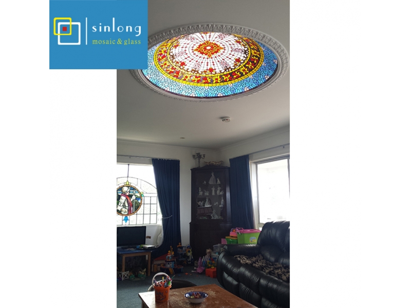 good price stained glass ceiling dome for church decoration