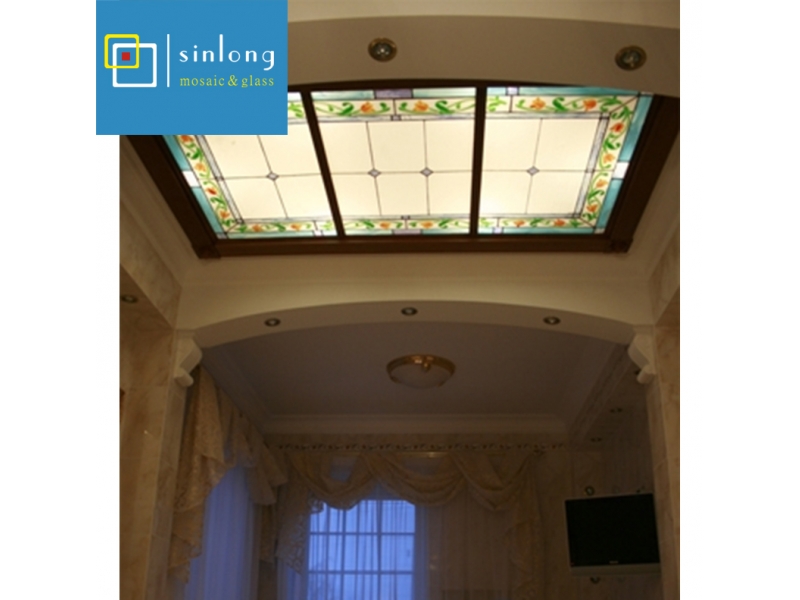 customized building dome stained glass dome skylight for lobby ceiling