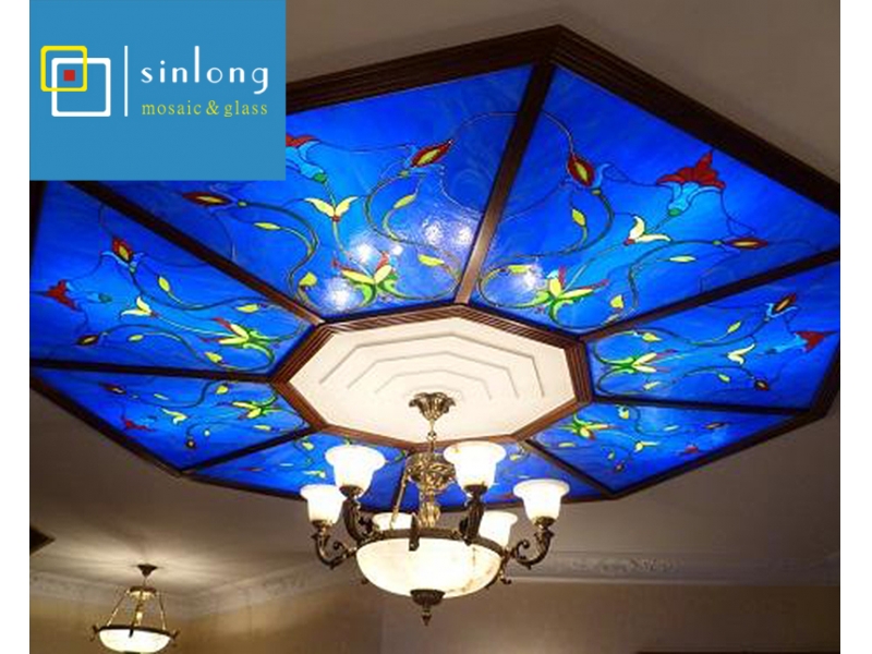 hot selling stained glass dome skylight design