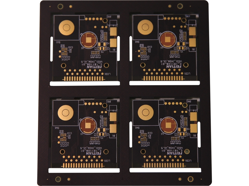 OEM special design 0.15mm ultrathin double side rigid PCB 4 layers