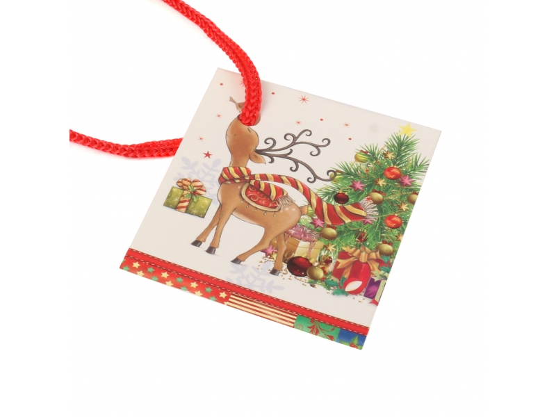Eco-friendly best-seller 3D finishing Christmas deer design with tags