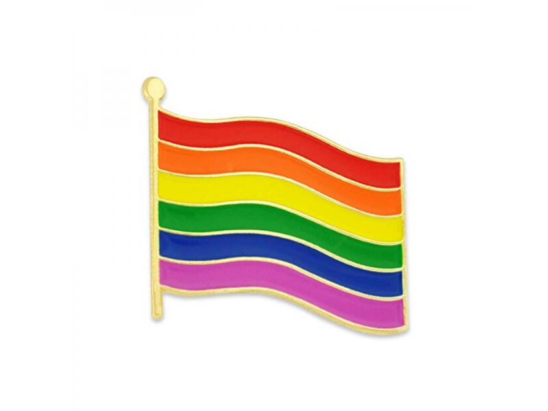 Rainbow Gay Pride Flag LGBT Enamel Lapel Pin