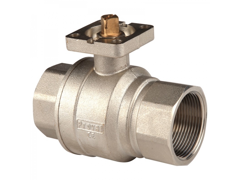 Brass Ball Valve for Actuator with Mounting Pad