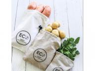 Eco Saint- Produce Bag Set, reusable, markets, plastic free, zero waste, jute, sustainable, washable