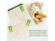 Eco Saint- Produce Bag Set, reusable, markets, plastic free, zero waste, jute, sustainable, washable