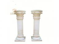Factory Supply Modern White Marble Column Decorative Pillar