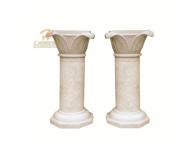 Factory Supply Modern White Marble Column Decorative Pillar