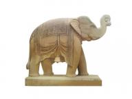 Outdoor Decoration Marble Stone Elephant Sculpture