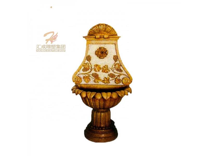 Factory Manufactured Mounted Marble Wall Fountain