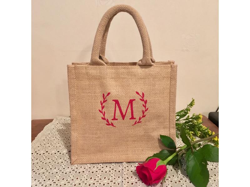 jute personalised bags