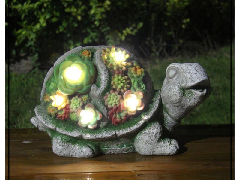 garden solar powered light animal satues