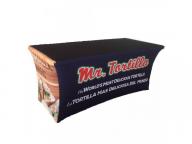 Advertising Stretch Table Cloth Fitted Table Cover For Exhibition Display