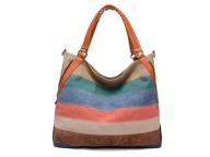 New Designer Retro Canvas Striped Fashion Lady Handbag (J922)