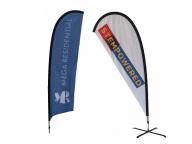 Promotional Beach Flag Flying Banners