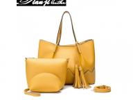 Wholesale Top Handle PU Leather Fashion Bag Shoulder Bags Lady Handbags (J956)