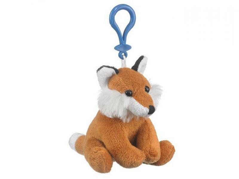 2019 hot sell fox stuffed keychainswith plastic cord