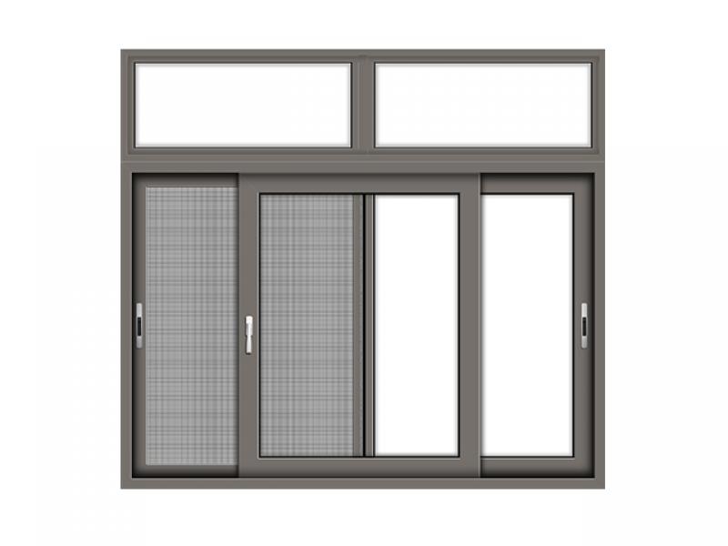 Soundproof Sliding Door System Gate Tempered Glass Broken