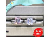 Cut diamond ring female sterling silver plated 18K pink diamond wedding engagement diamond ring cust