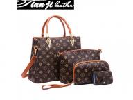 New Arrival Classic 4 PCS Set Top Handle Fashion Bags Lady Handbag (J536)