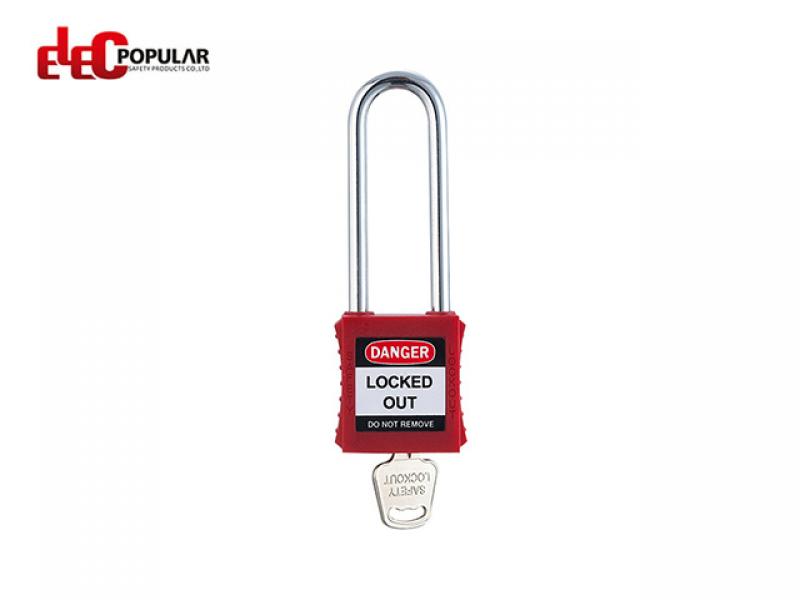 76mm Stainless Steel Shackle Safety Padlocks EP-8551~EP-8554  ABS Safety Padlock