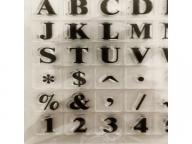 clear stamps of letters