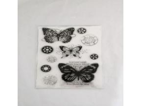 clear stamps of butterfly energetic words
