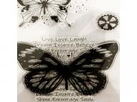 clear stamps of butterfly energetic words