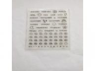 clear stamps of calendar