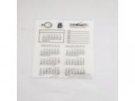 clear stamps of calendar plan