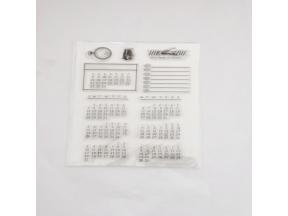 clear stamps of calendar plan