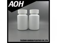 120 cc HDPE pills plastic bottles with double safety plastic caps