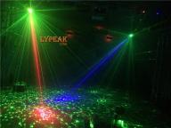Double Holes Red and Green  Laser Light led Mini Laser Stage Light Red and GreenNightclub equipment 