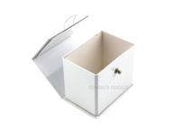 High-end Pure White Silver Foil Custom Printing Special Packaging Paper Foldable Box