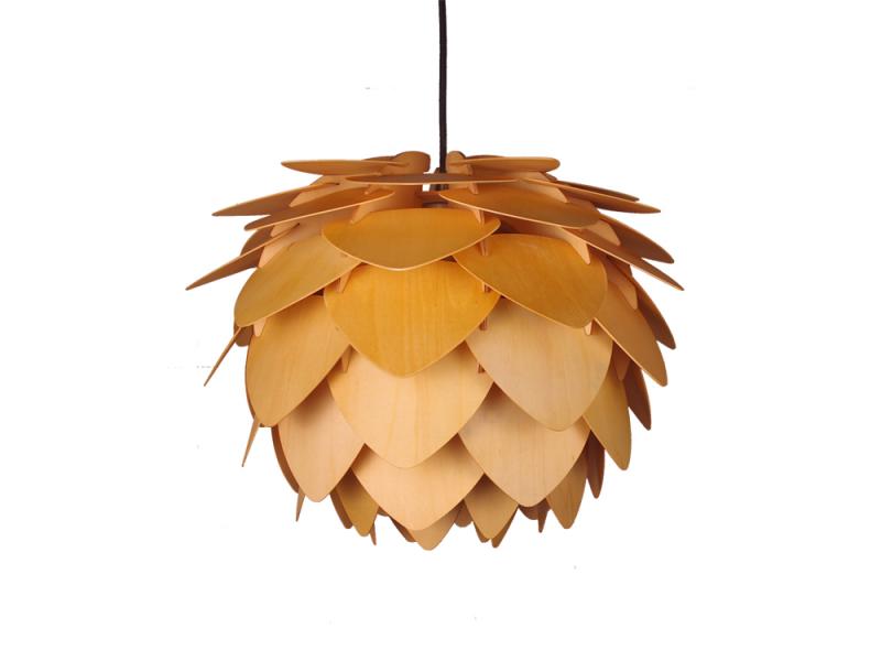 The Modern Individuality Creative Wooden Chandeliers New Pinecone Droplight Sitting Room Cafe Restau