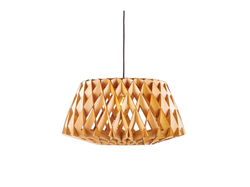 Log Basswood Splint Droplight Nordic Wooden Cage Creative Restaurant Honeycomb Droplight Wooden Lamp