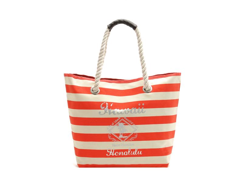 Customized hot sale full cotton beach canvas bag with logo printing