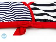 Striped Girls Bikini Bottoms Highly Elastic Floral Children's Swimwear